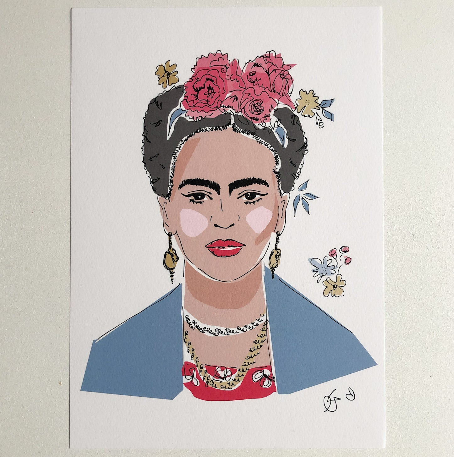 Frida Kahlo Print By Georgina Trestler