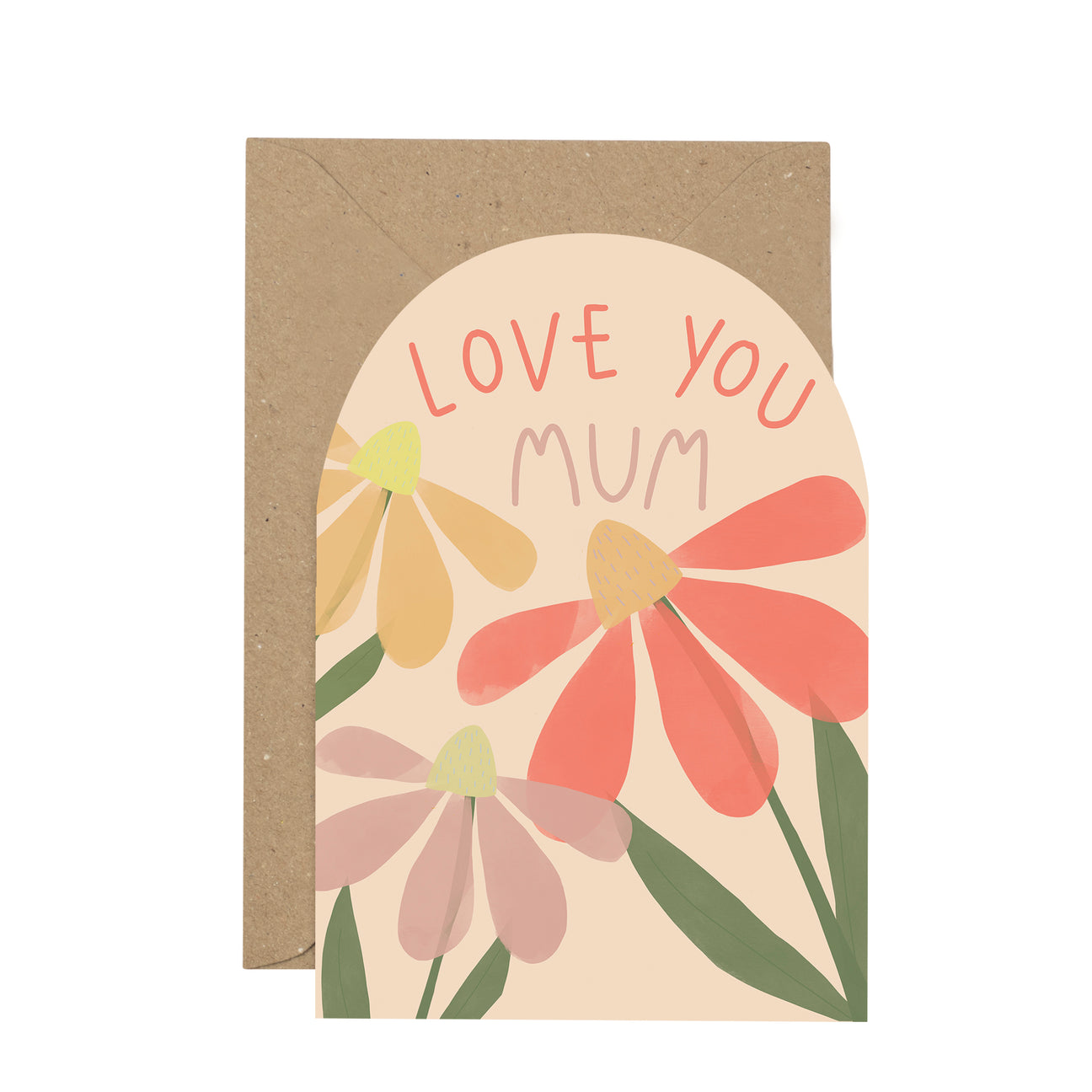 'Love You Mum' Card By Plewsy