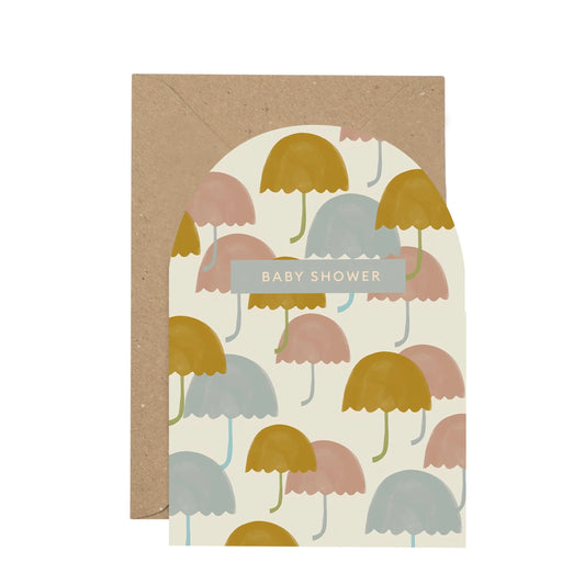 "Baby Shower" Curved Card By Plewsy