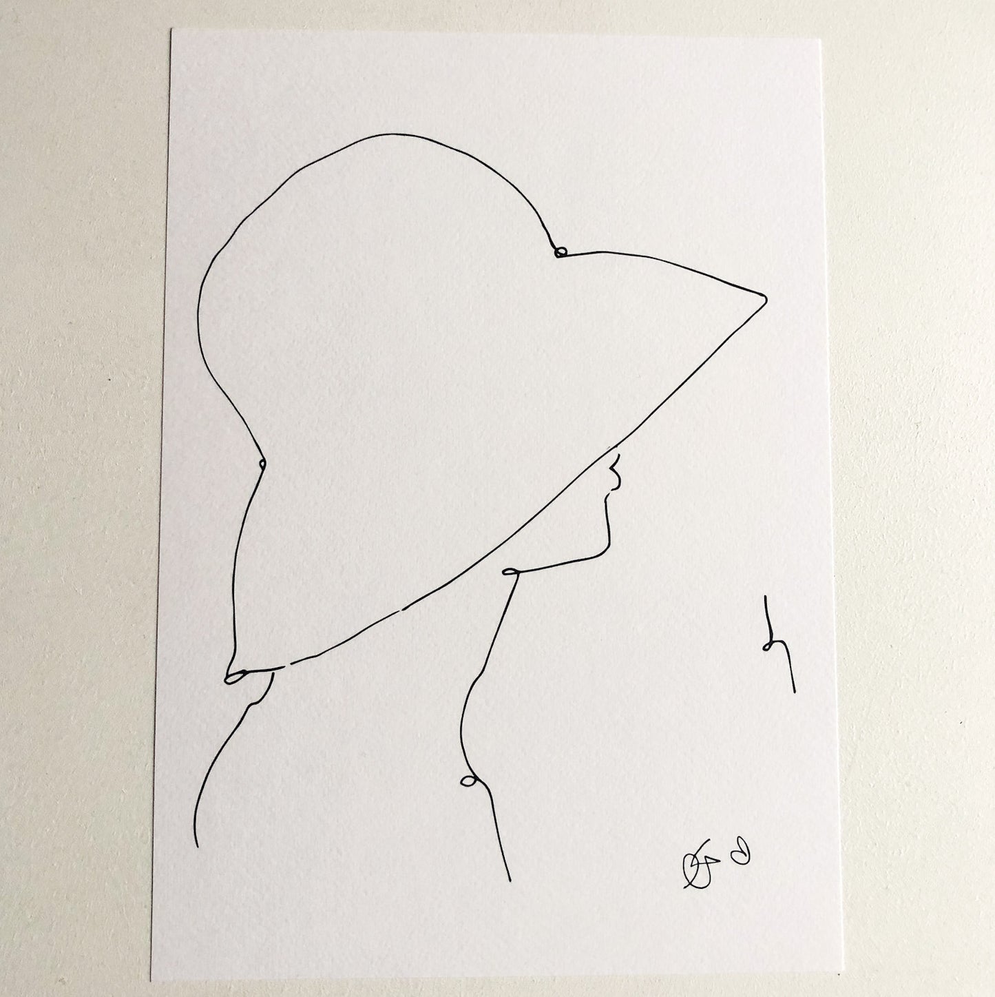 Hat Lady Print By Georgina Trestler