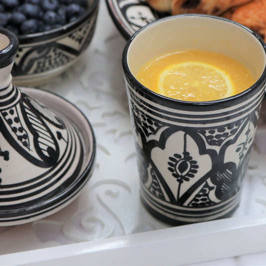 Moroccan Tumbler "ZWAK" In Monochrome