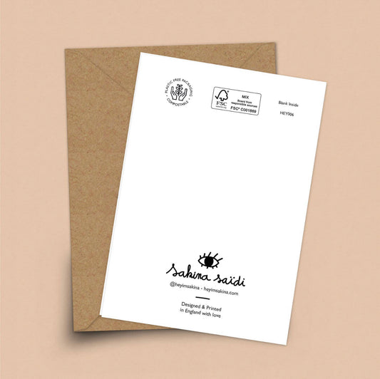 "I Love You" Card By Sakina Saïdi