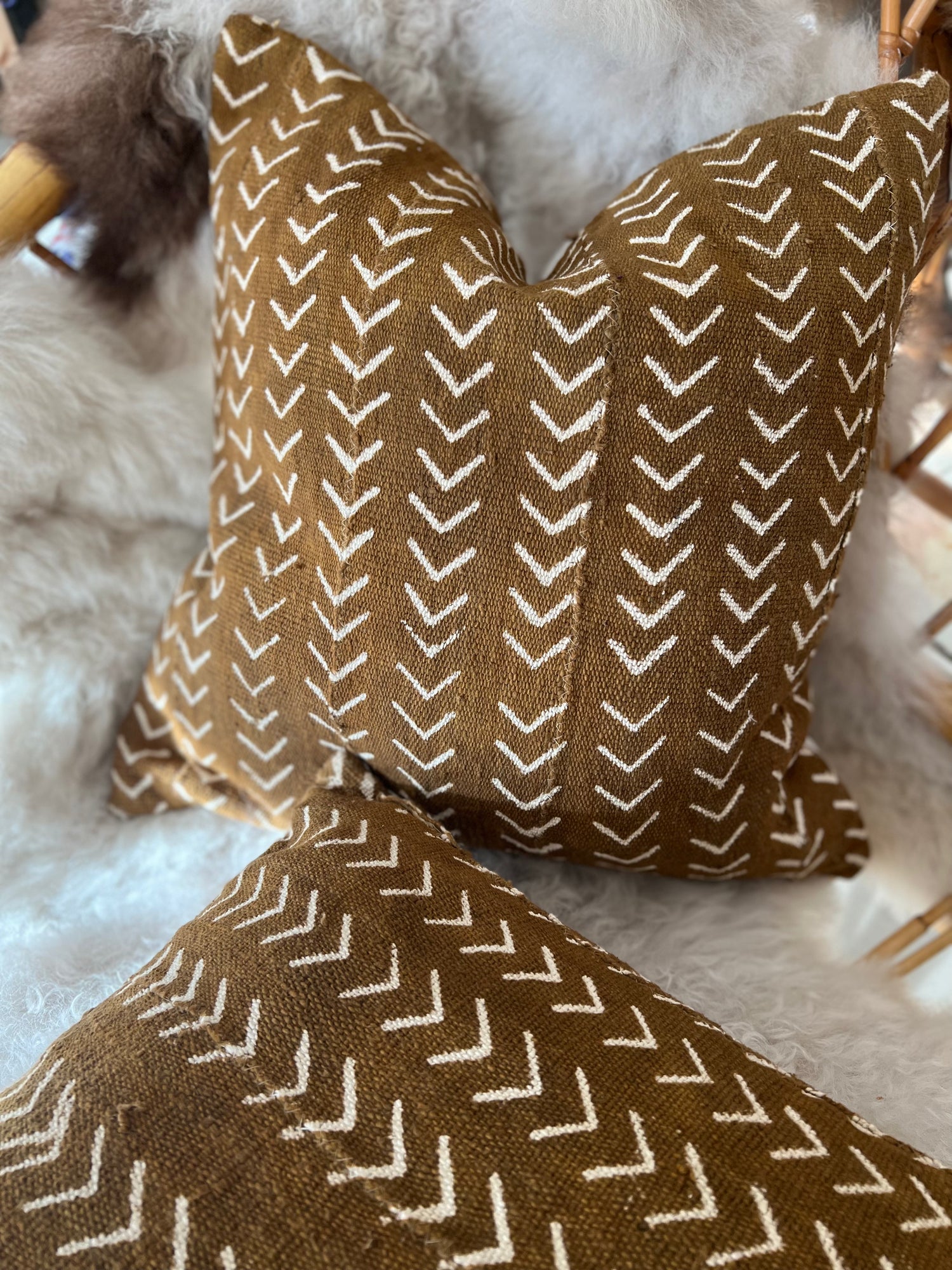 Mud cloth cushion sales covers