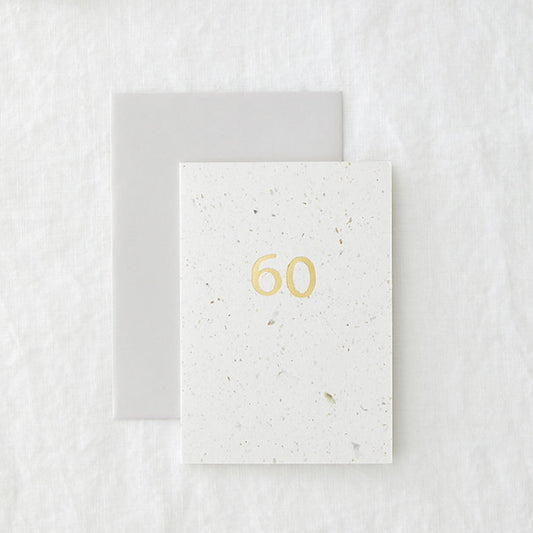 Foiled 60 Birthday Card
