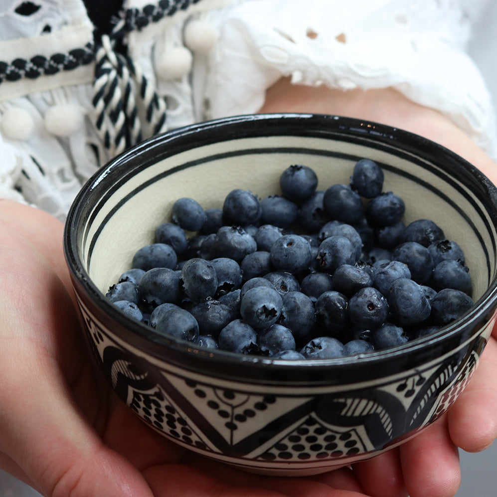 Moroccan "ZWAK" Soup Bowl in Monochrome