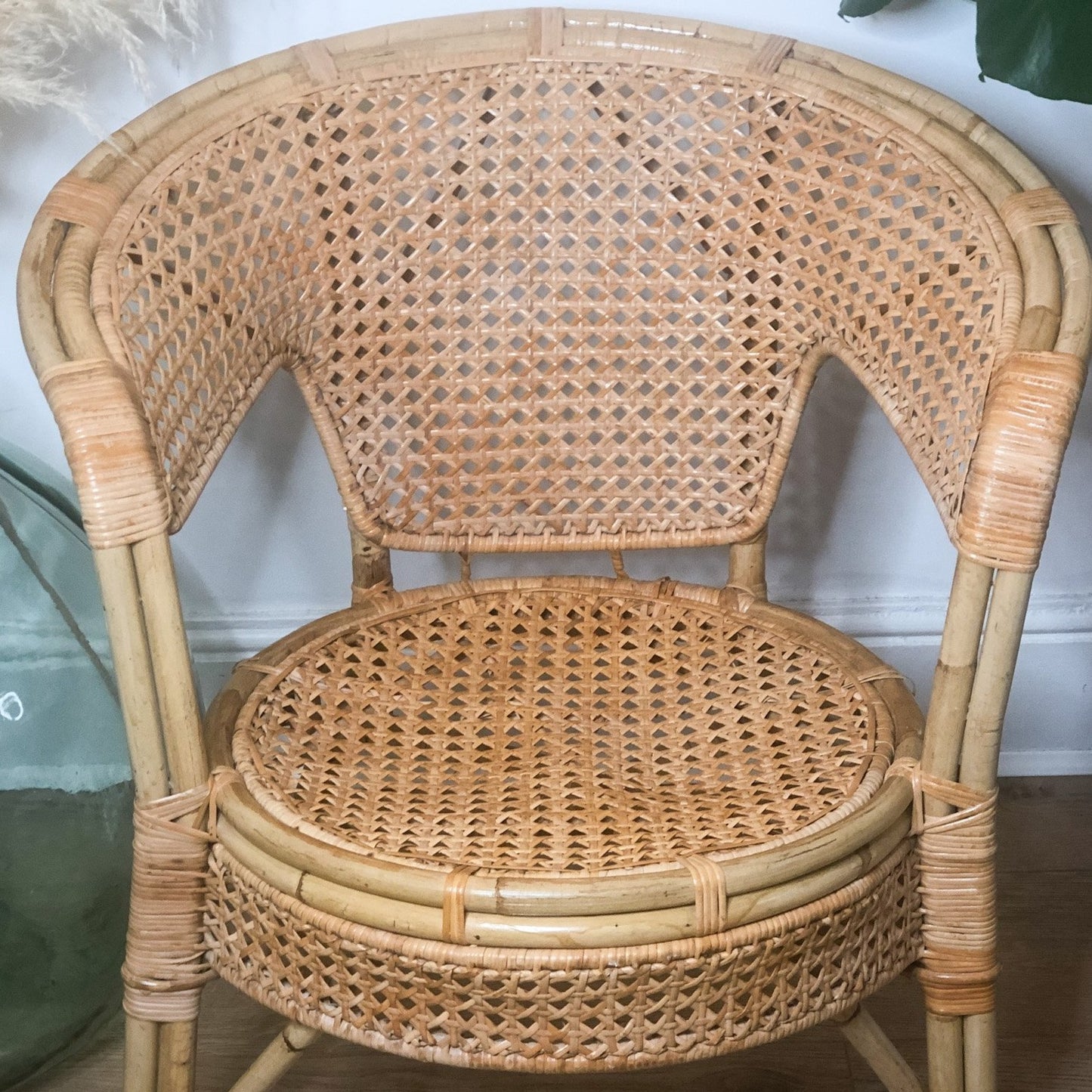 VINTAGE CANE ARMCHAIR