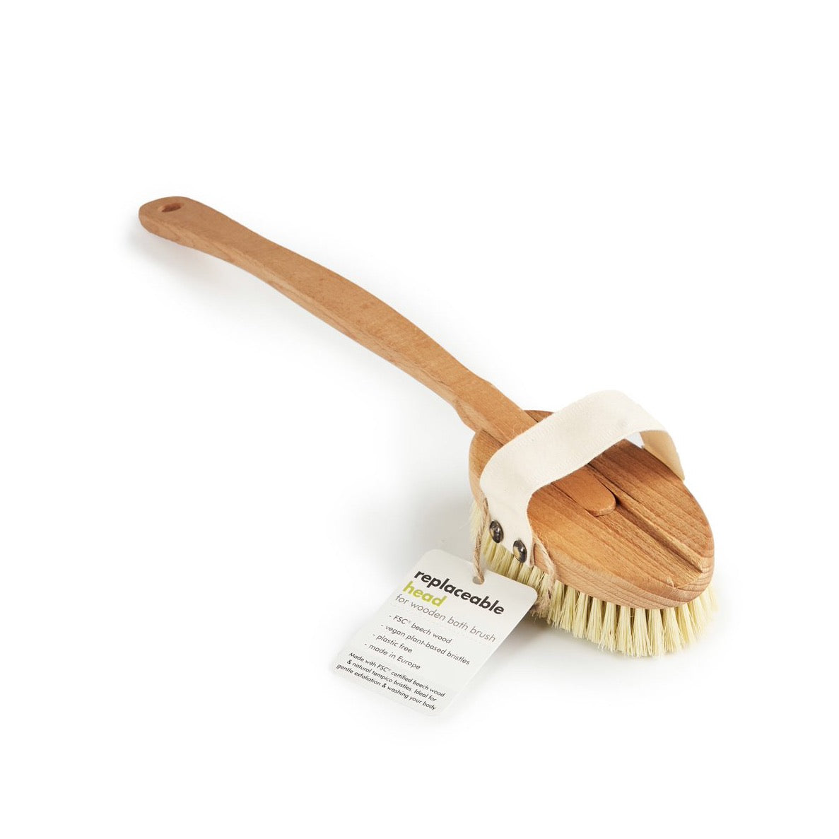 Eco Living Bath Brush With Replaceable Head