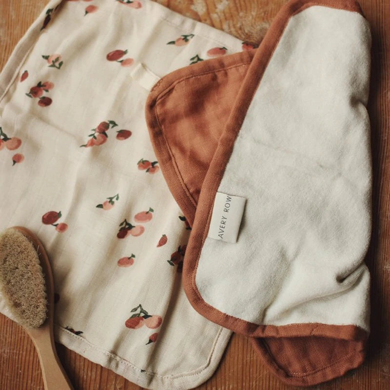 Avery Row Organic Baby & Toddler Washcloths Set of 2 - Peaches