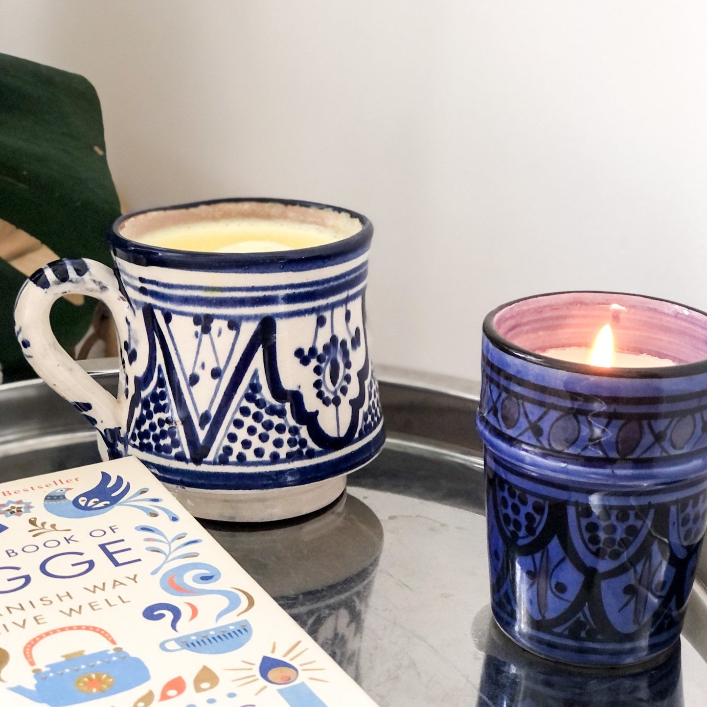 Moroccan "Zwak" Mug In Blue & White