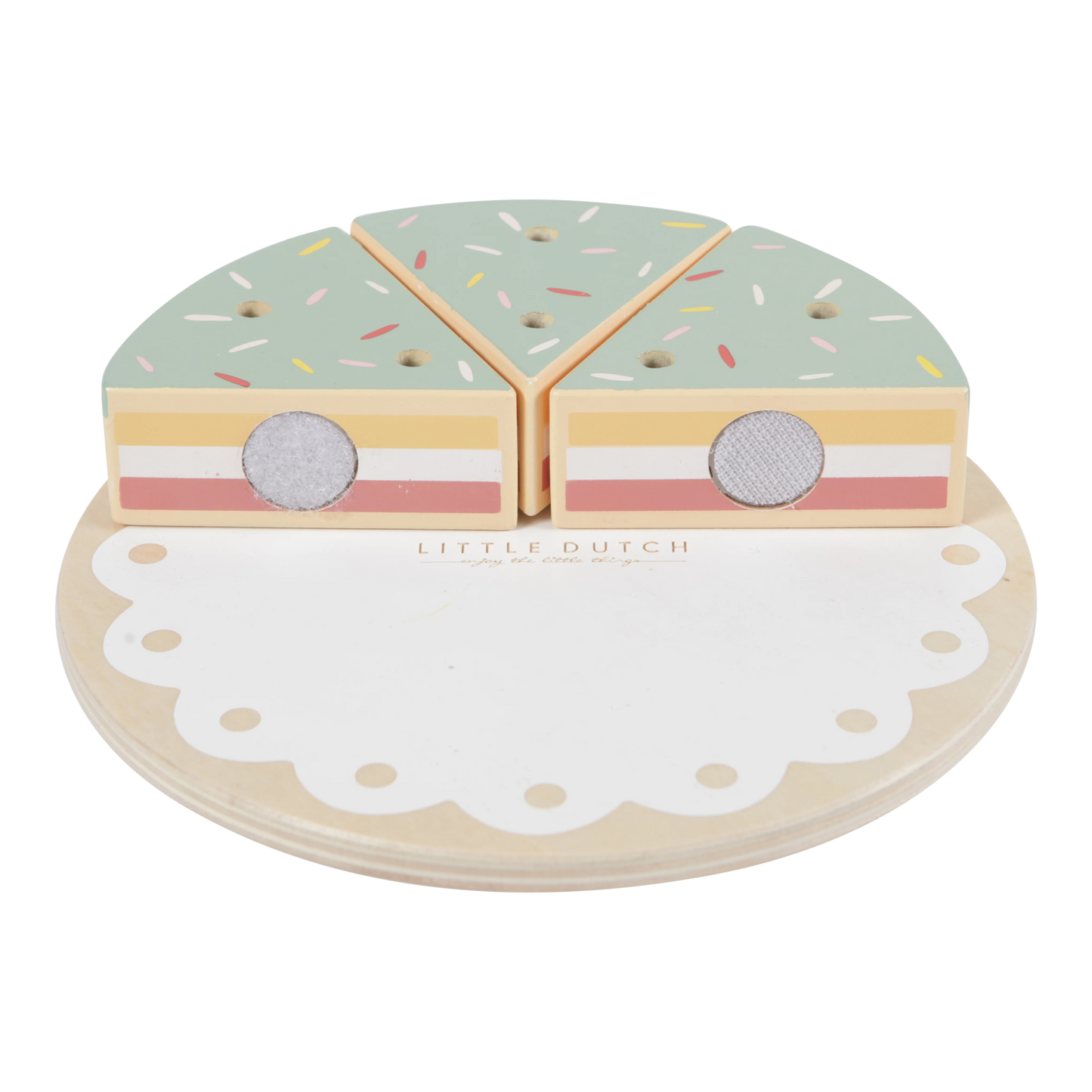 Little Dutch - Wooden Birthday Cake XL - 26 Pieces