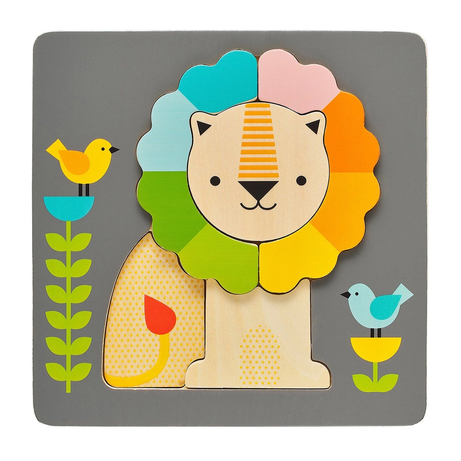 Collage Little Lion Chunky Wood Puzzle 