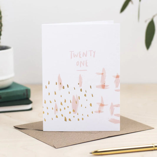 Luxury 21st Birthday Card By Plewsy