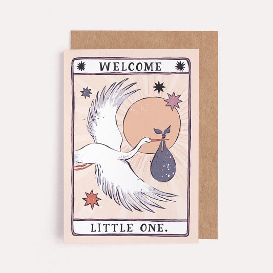 Stork New Baby Card By Sister Paper Co