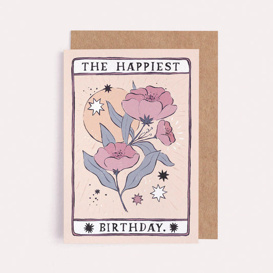 Tarot Flower Birthday Card By Sister Paper Co