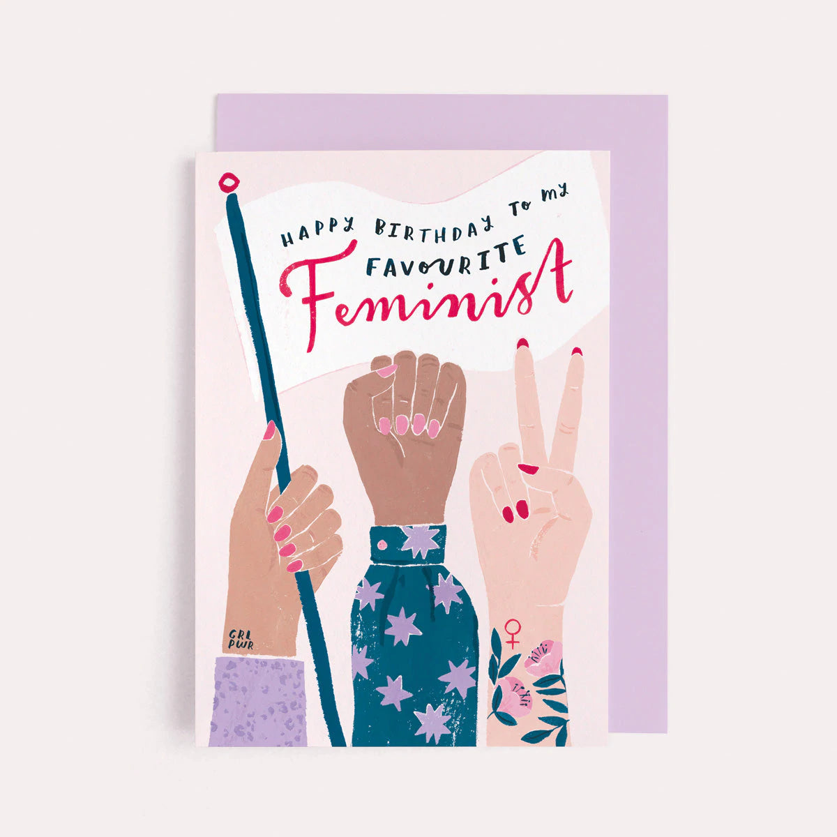 Favourite Feminist Birthday Card By Sister Paper Co