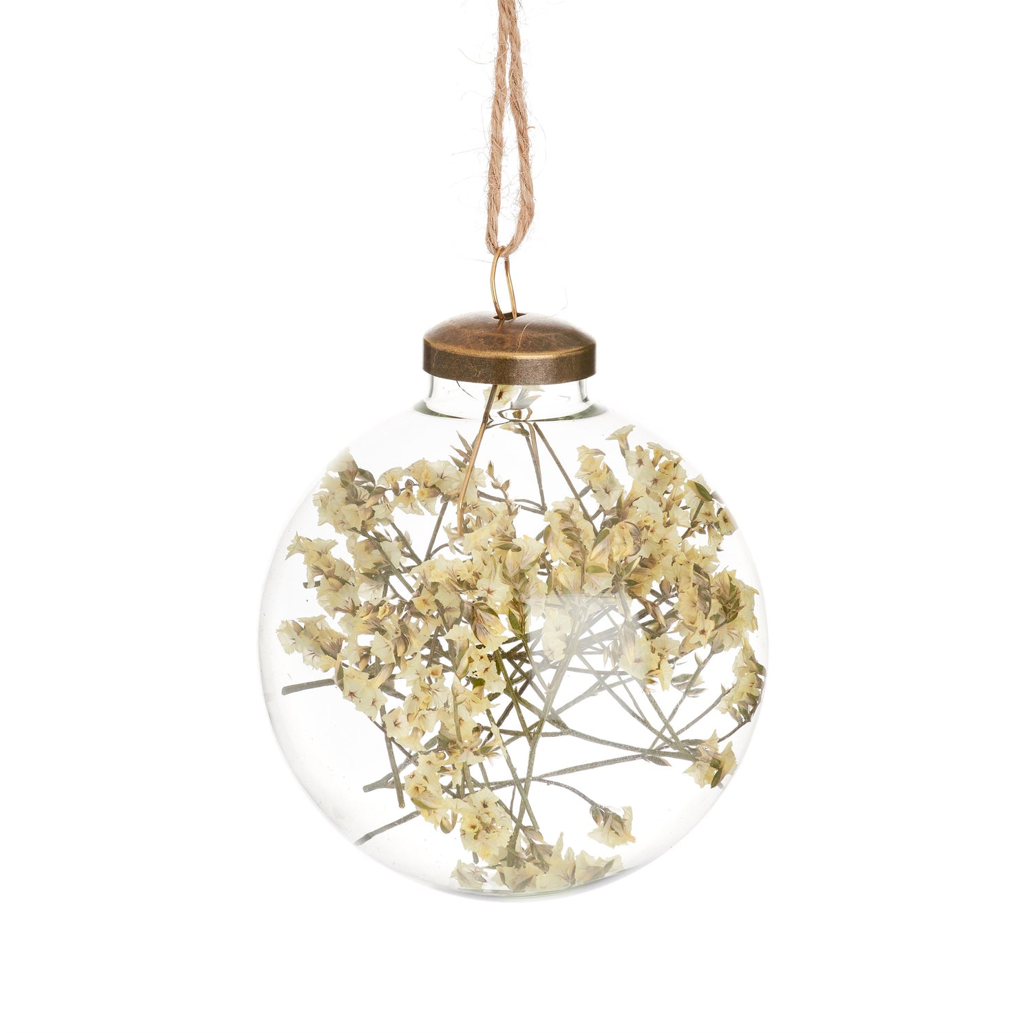 Dried Flower Filled Bauble