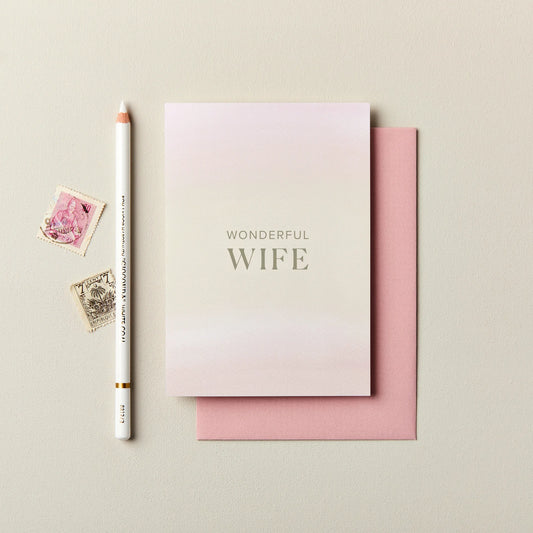 Wonderful Wife Greetings Card