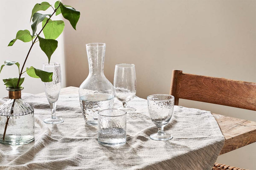 Yala Hammered Wine Glass Set of 4 By Nkuku