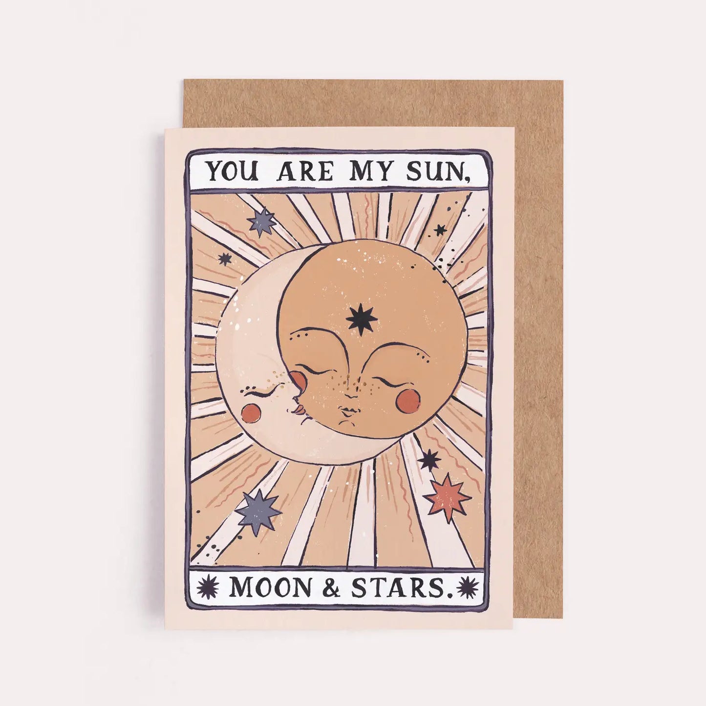 Tarot Sun, Moon & Stars Card By Sister Paper Co