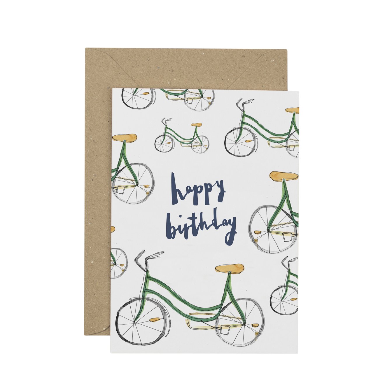 Happy Birthday Bike Card By Plewsy
