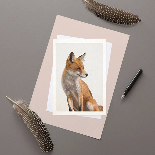 Red Fox Greetings Card By Hidden Planet