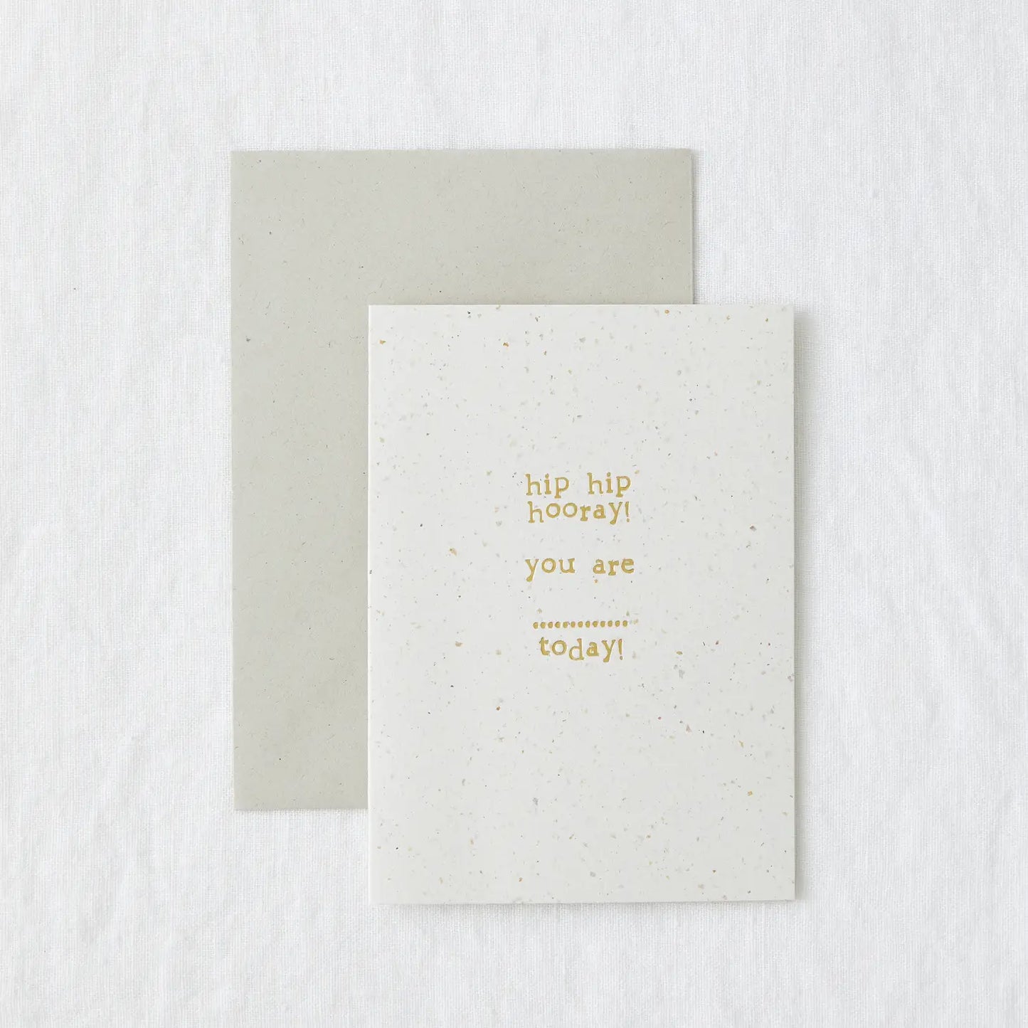 Hip Hip Hooray - Fill In The Blank Eco Friendly Greetings Card