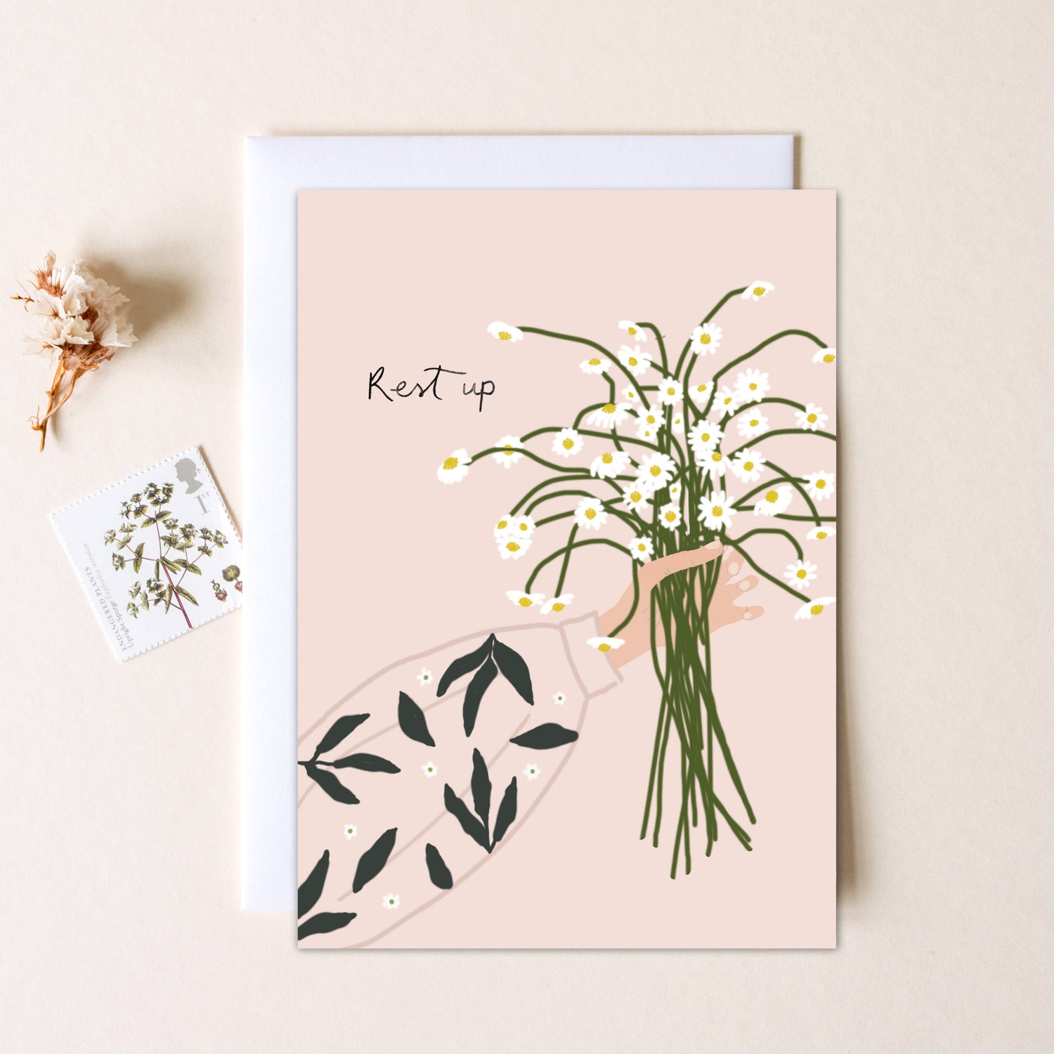 'Rest Up' Get Well Soon Card By The Hidden Pearl Studio