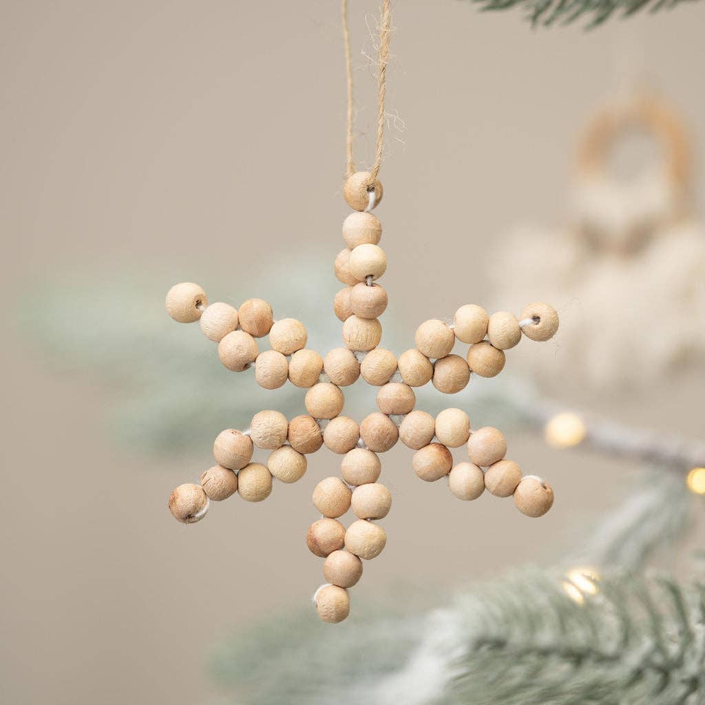 Robles Wooden Bead Hanging Christmas Decoration