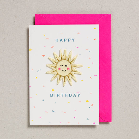 Happy Birthday Sunshine Patch Card By Petra Boase