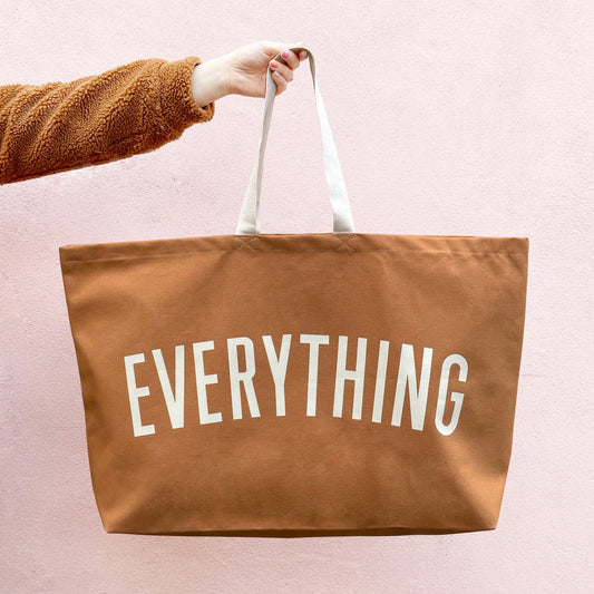 Everything - Tan REALLY Big Bag By Alphabet Bags