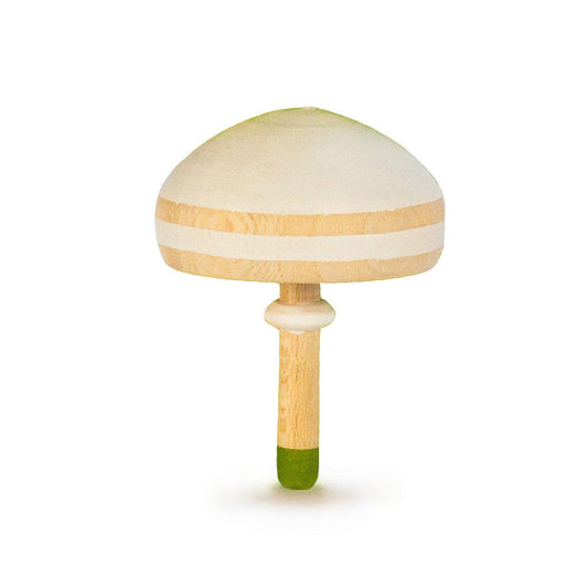 Wooden Mushroom Spinning Top
