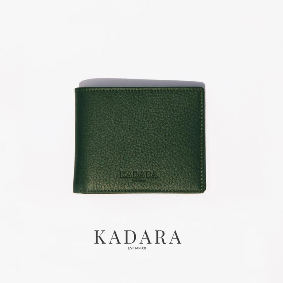 Damilola - Green Leather Wallet by Kadara
