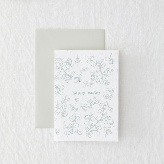 Happy Easter - Plantable Wildflower Seeded Greeting Card