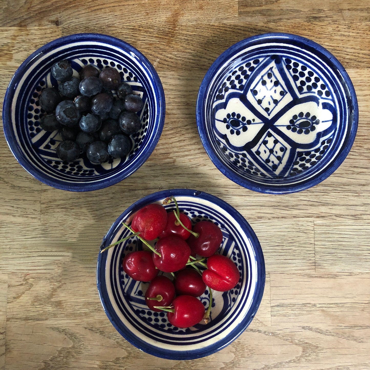 Small "Zwak" Bowl In Moroccan Blue & White