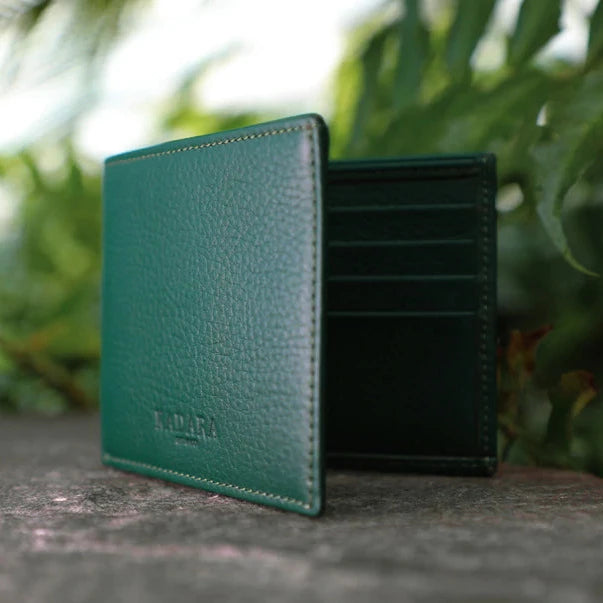 Damilọ́lá - Green Leather Wallet by Kadara