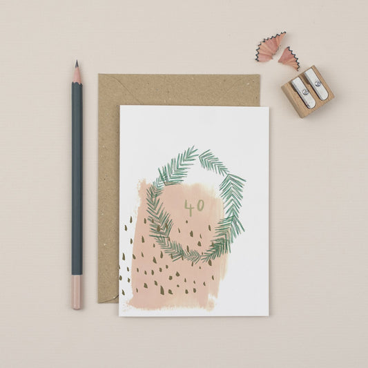 Luxury 40th Birthday Card By Plewsy
