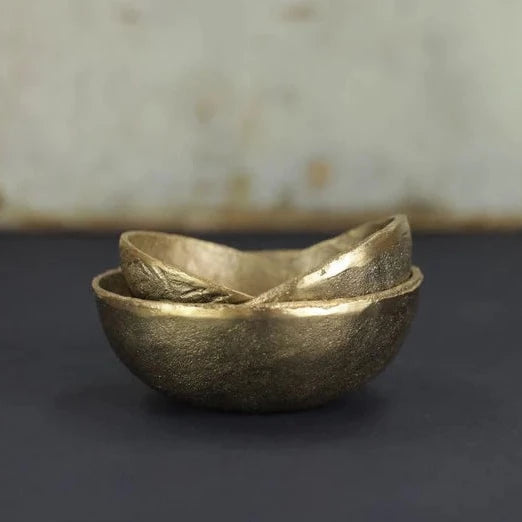 Jahi Gold Brass Bowl By Nkuku