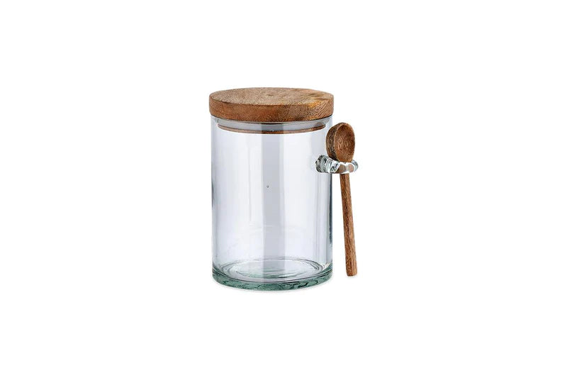 Kossi Glass Storage Jar By Nkuku - Small