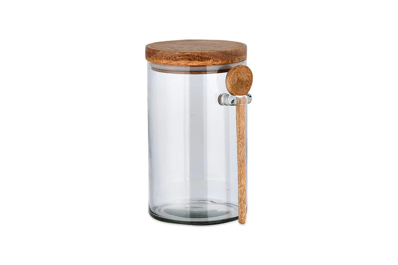 Kossi Glass Storage Jar By Nkuku - Large