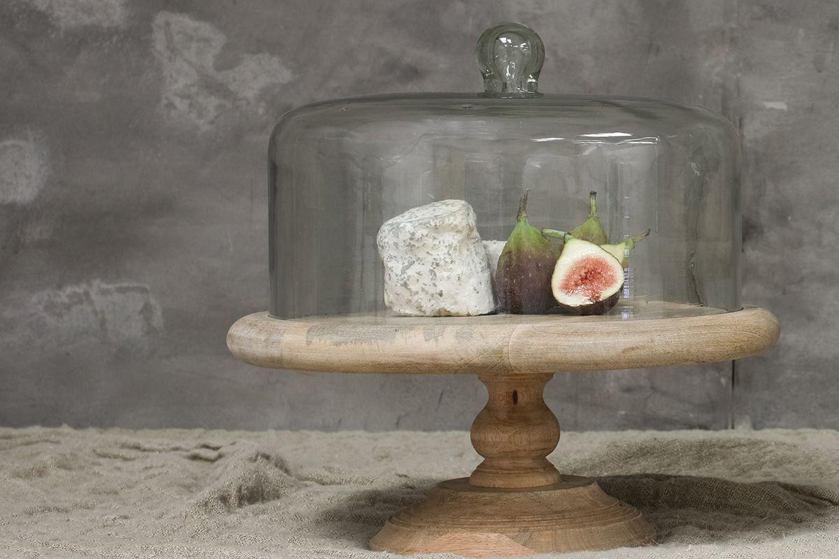 Recycled Glass Dome Cake Stand By Nkuku