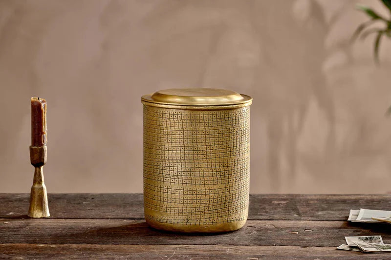 Tempesi Tall Etched Pot By Nkuku