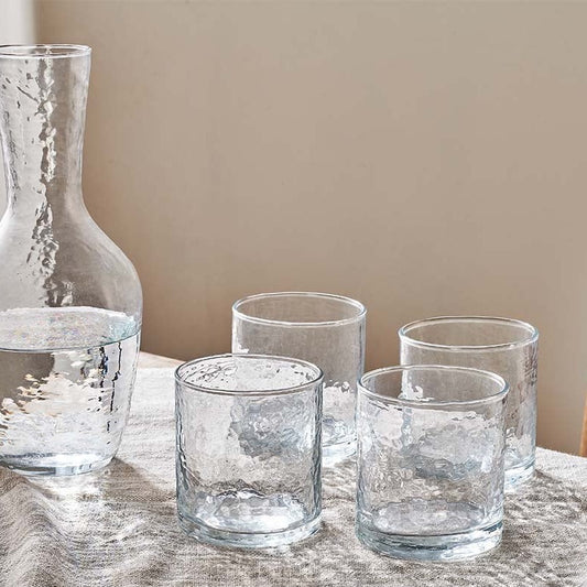 Yala Hammered Tumbler Set of 4 By Nkuku