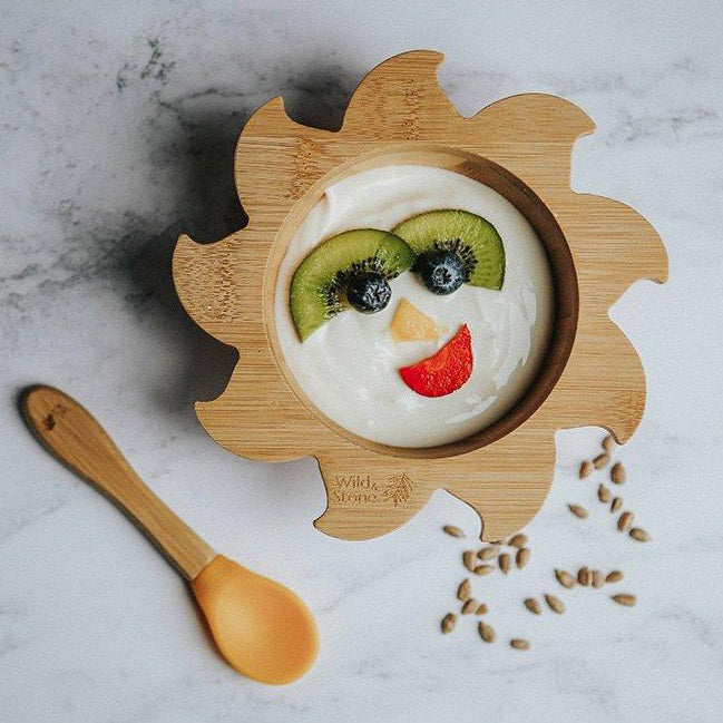 Baby Bamboo Weaning Bowl & Spoon Set